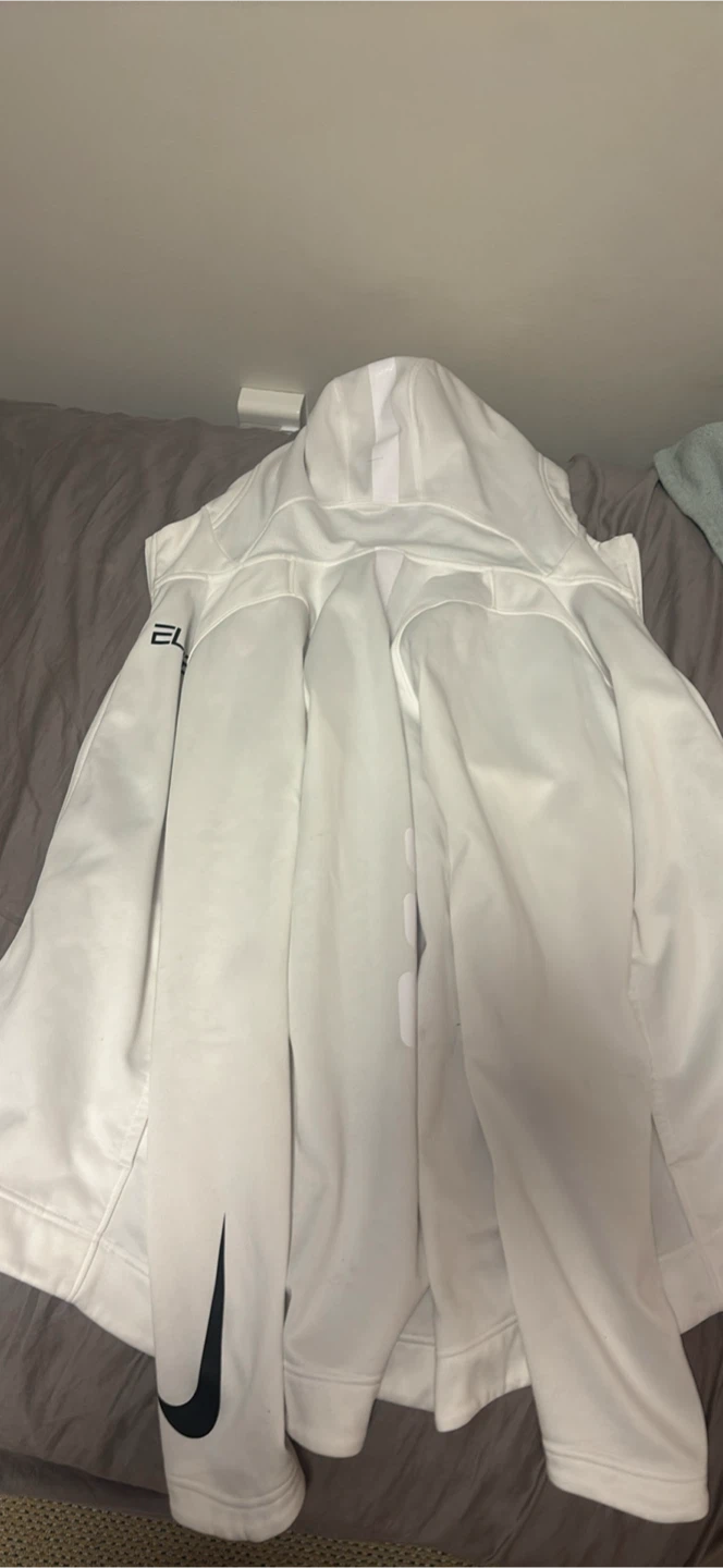 Nike Elite Dri-Fit White Hoodie - photo 2