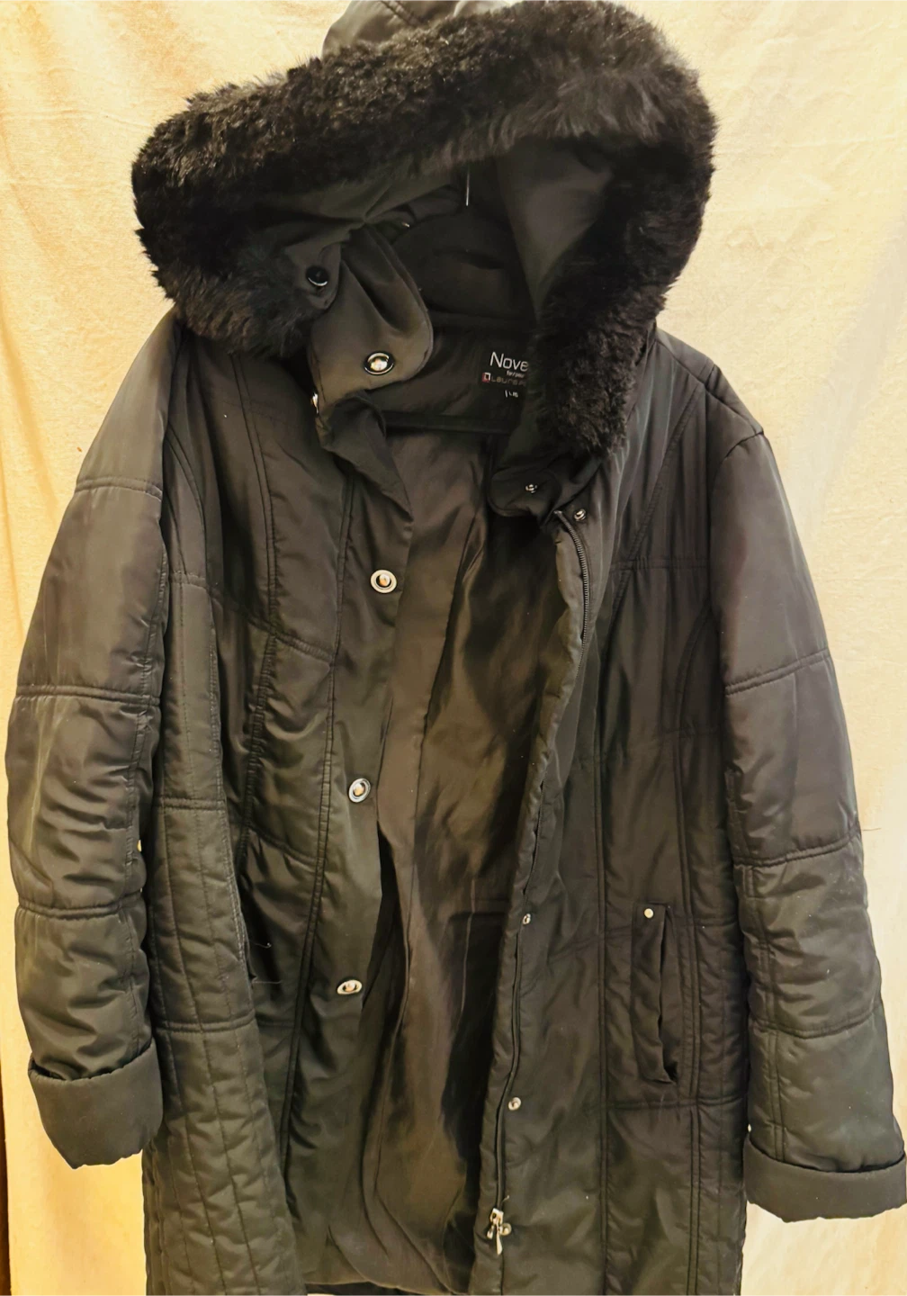 Nove for Laura Plus Black Winter Coat