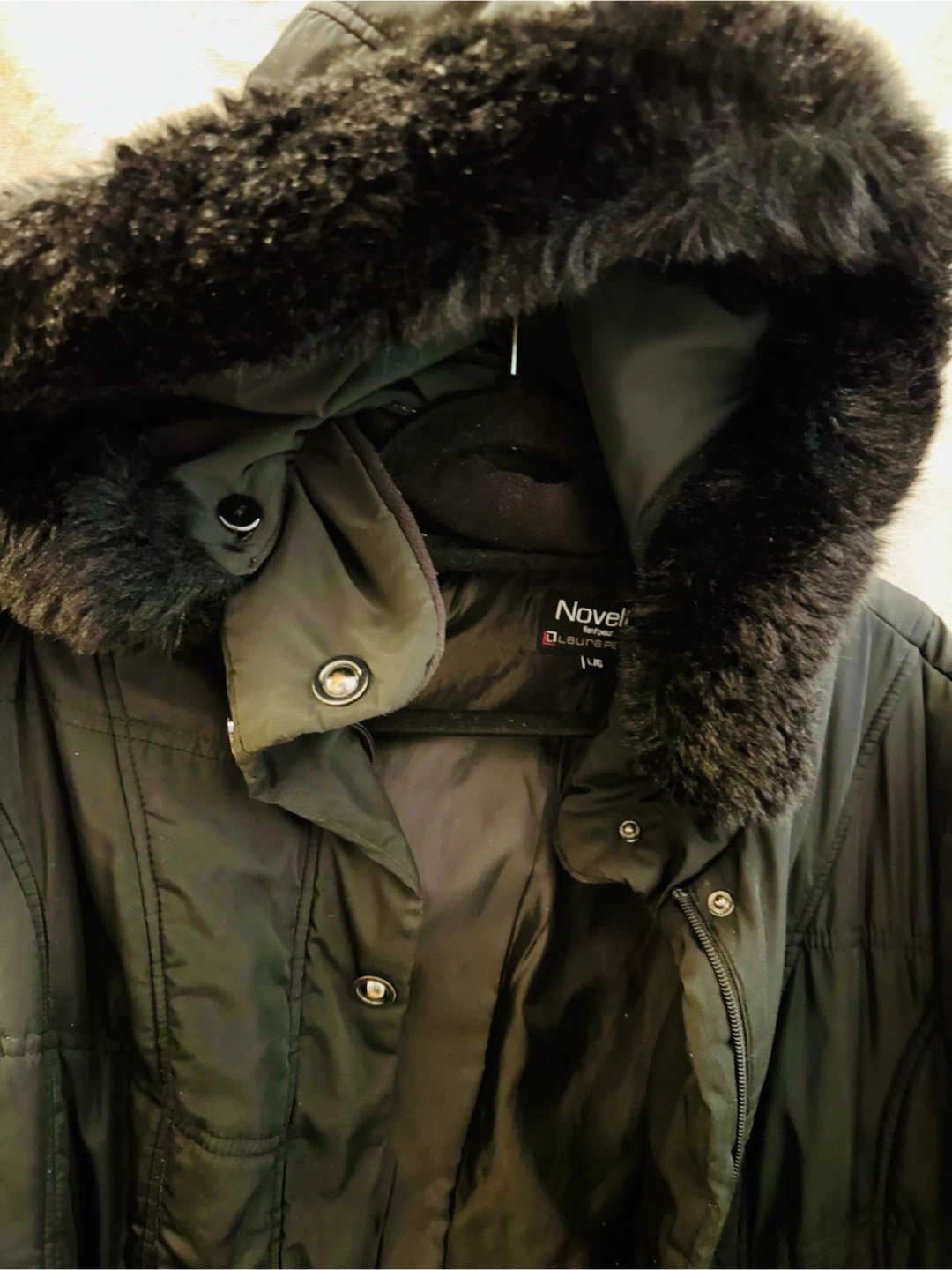 Nove for Laura Plus Black Winter Coat - photo 3