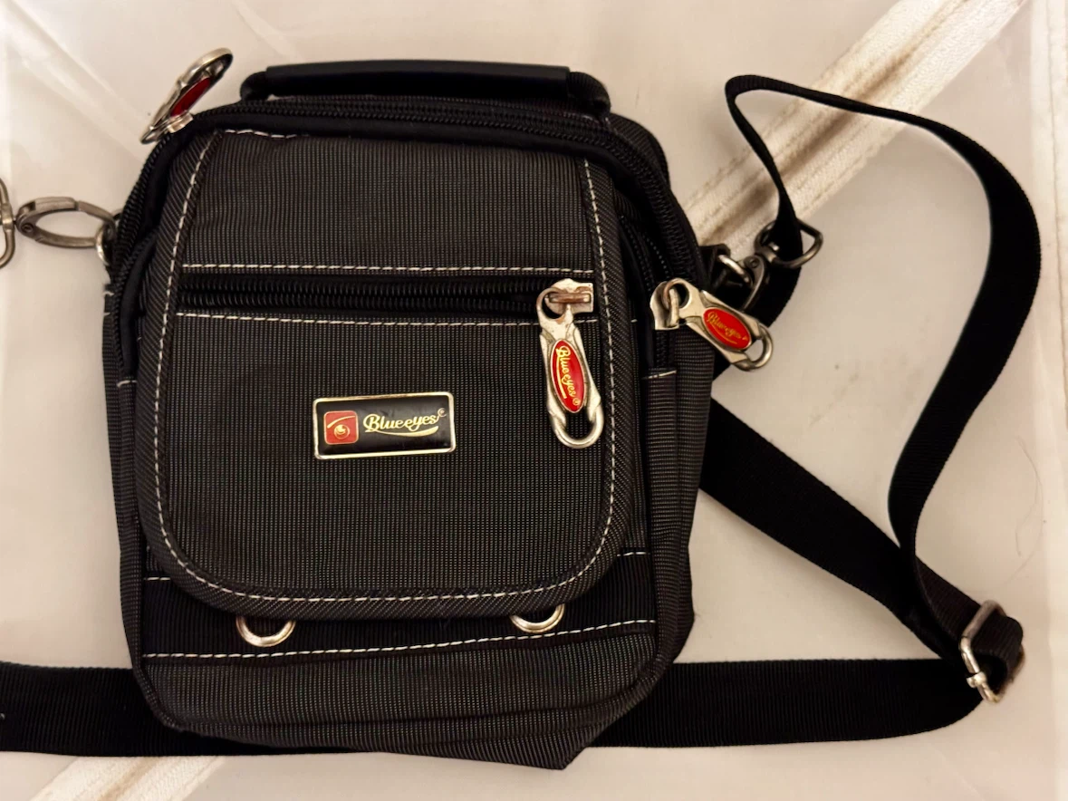Blueeyes black crossbody bag