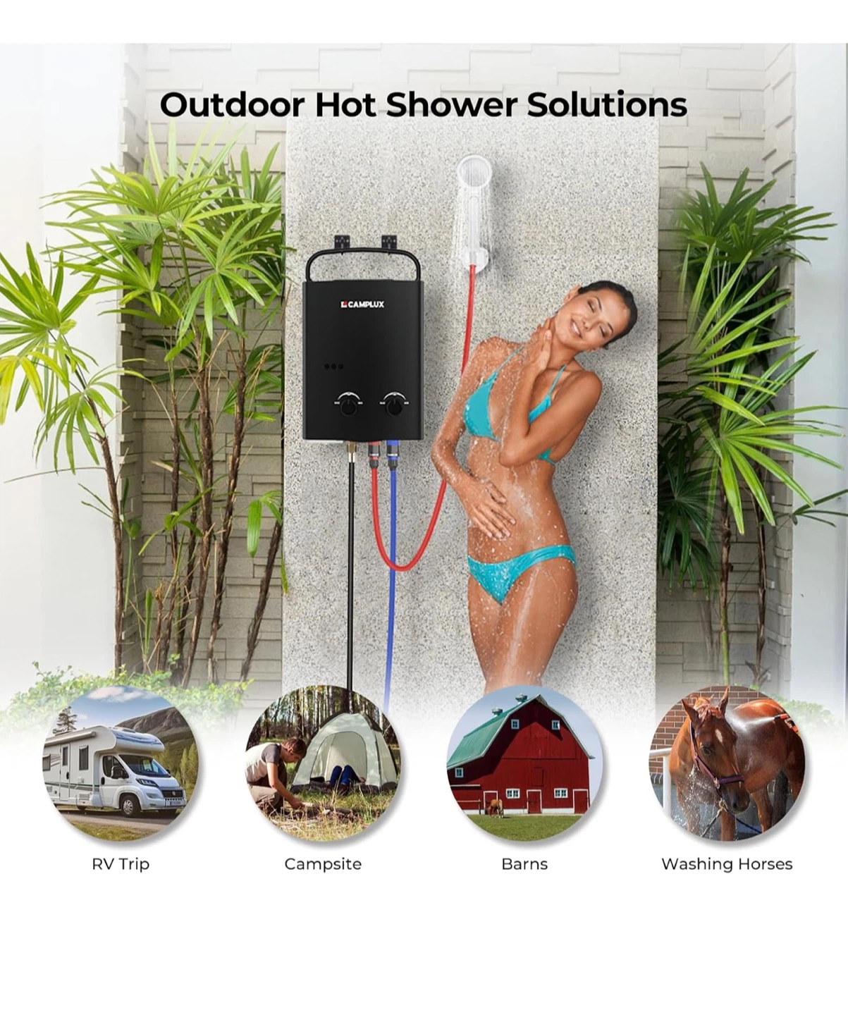 Camplux 5L Portable Propane Tankless Water Heater - photo 5
