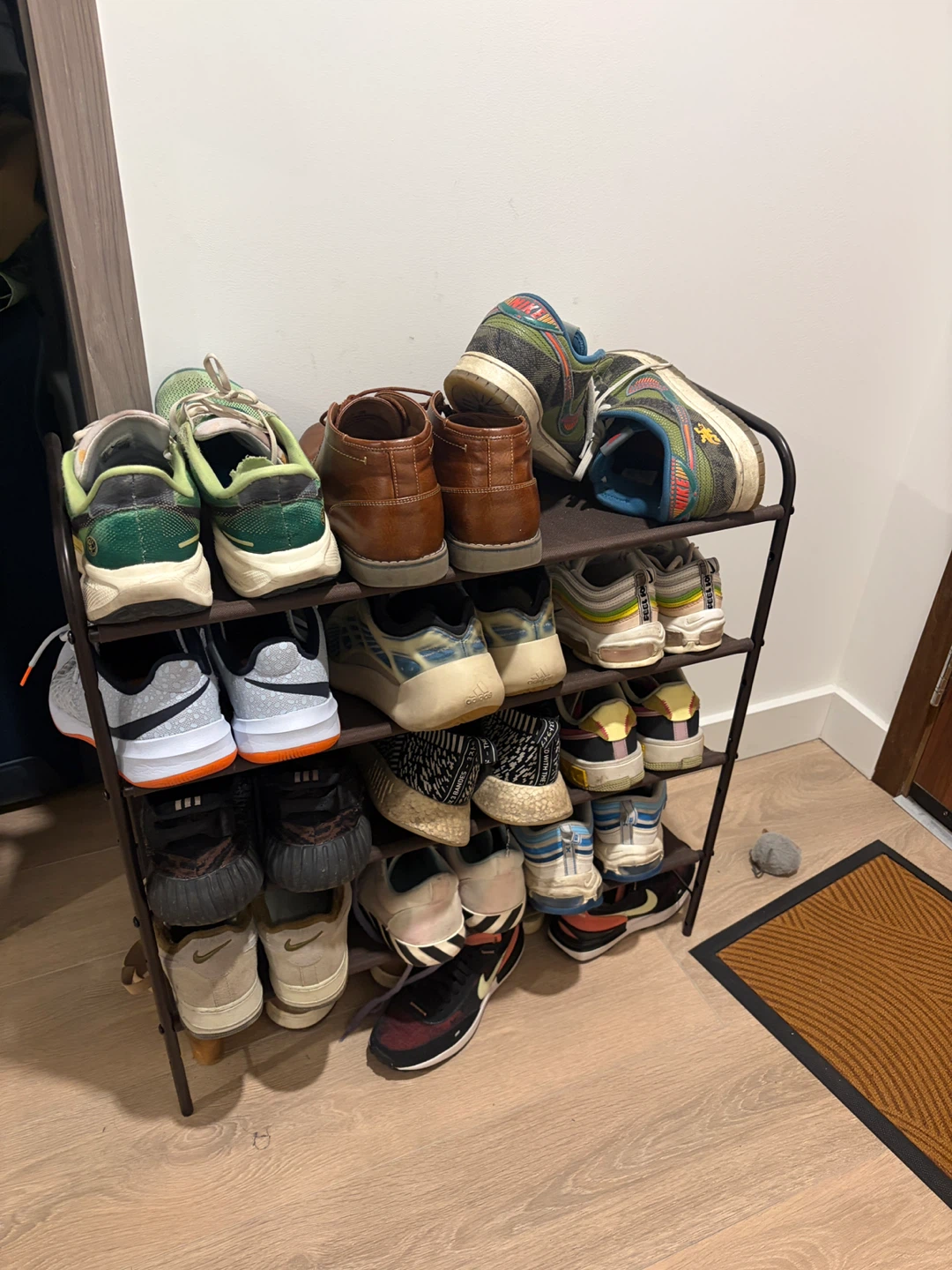 Two shoe-racks