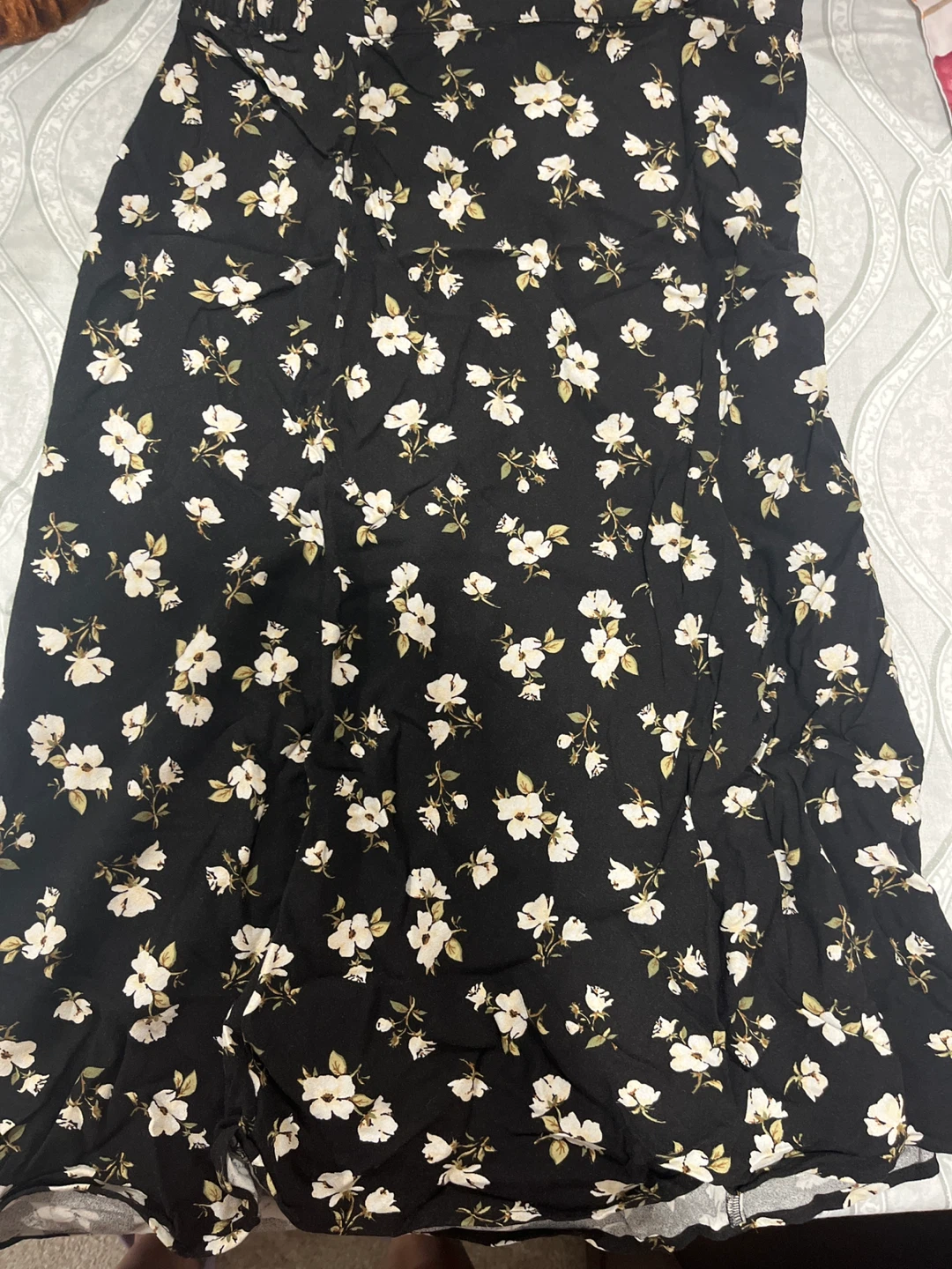 Floral Print Midi Skirt