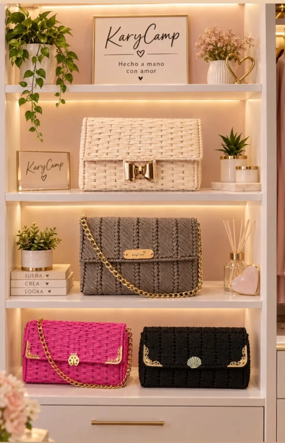 KaryCamp Handcrafted Crochet Shoulder Bag