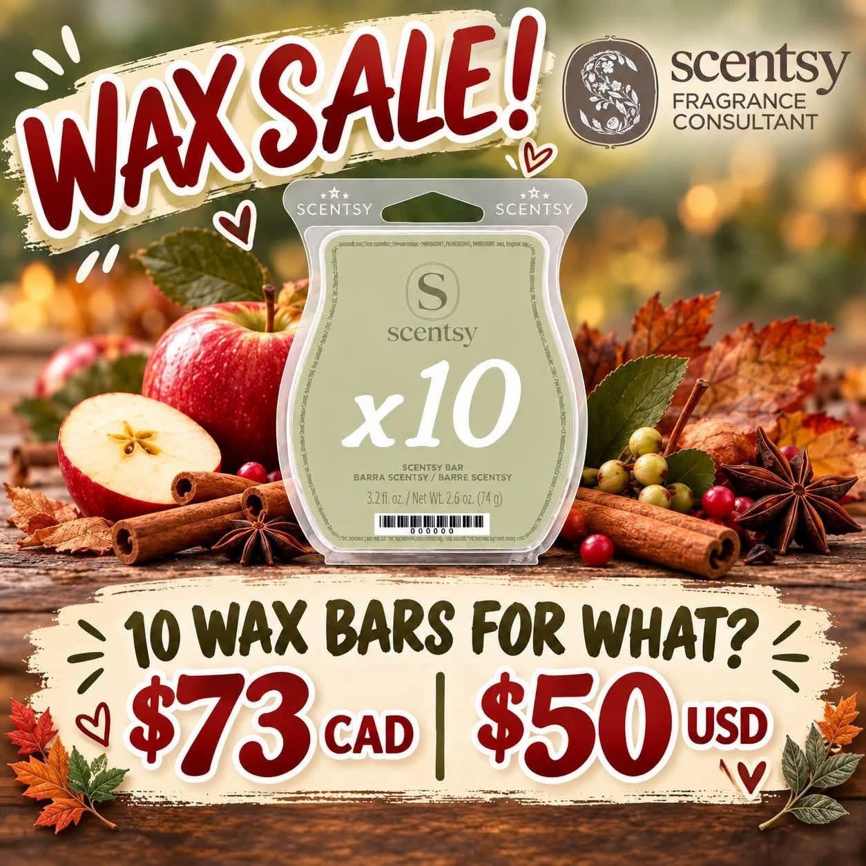 Scentsy Bar Sale!