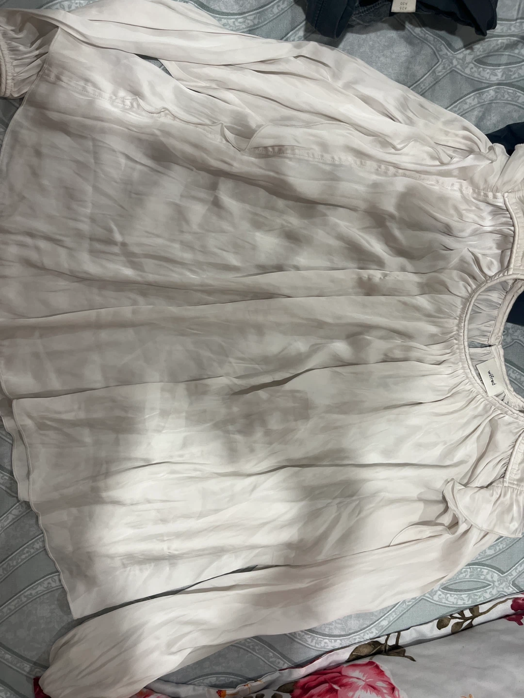 Wilfred Cream Long Sleeve Blouse