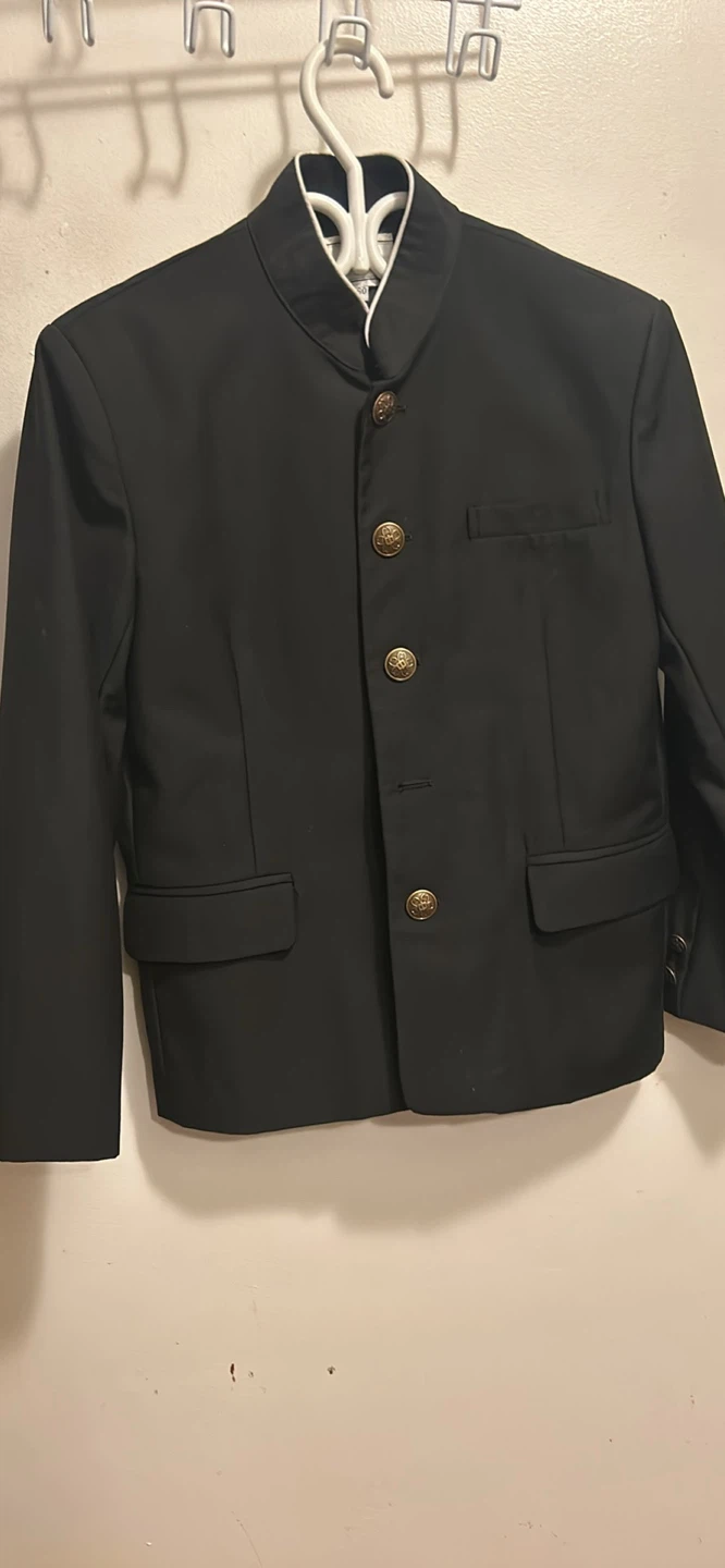 Black Gakuran School Jacket Size 160