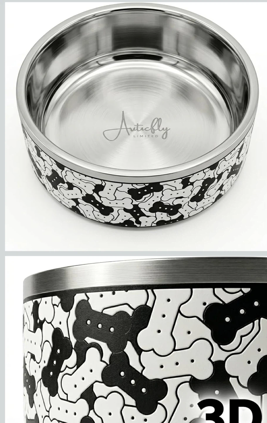 Anticfly Stainless Steel Pet Bowl - photo 3
