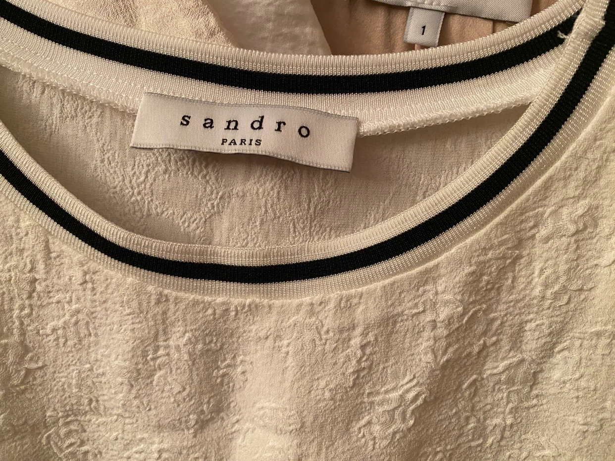 Sandro Paris White and Black Dress - photo 2