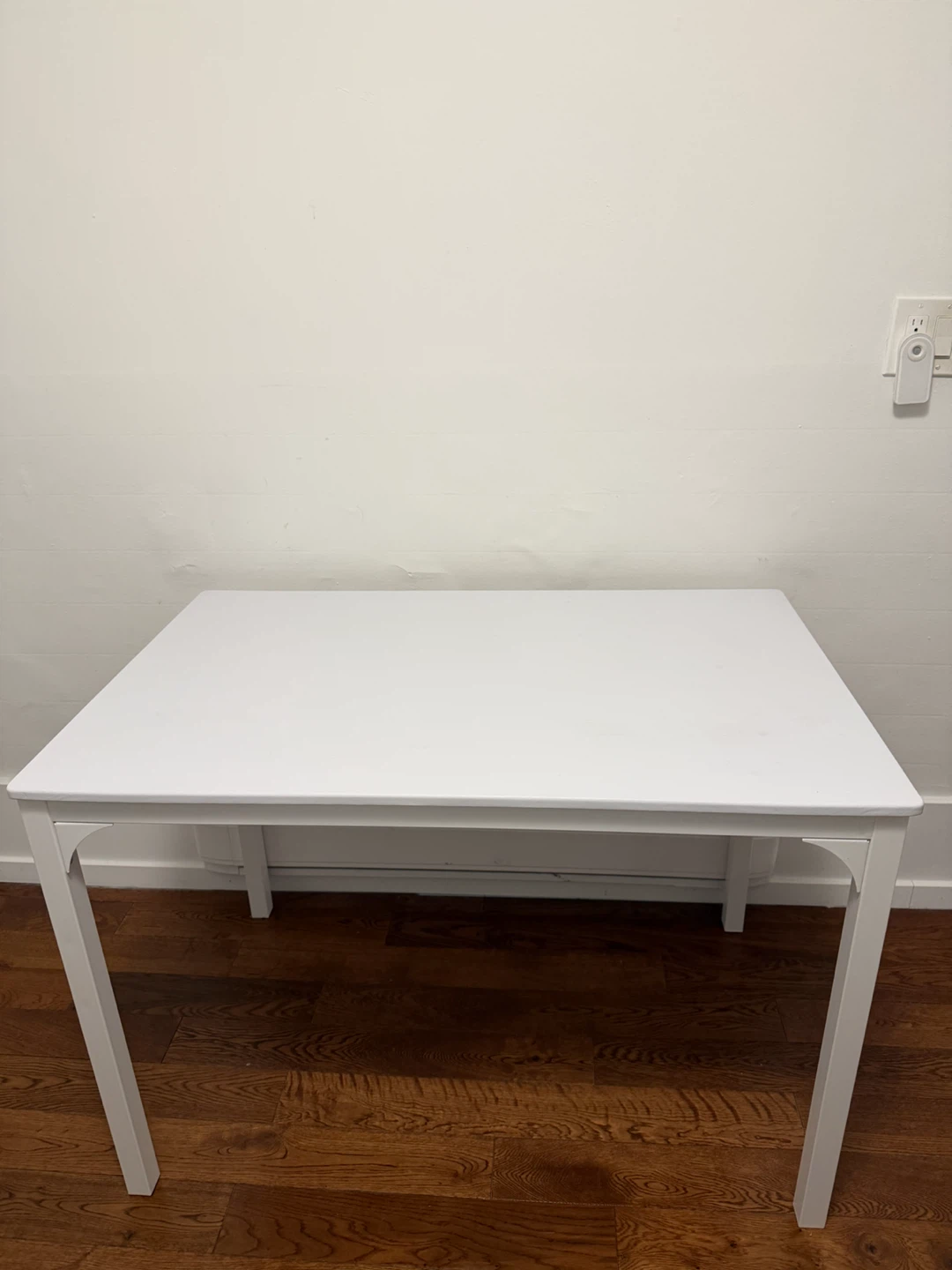 White 4-Piece Dining Set with Table, Bench, and 2 Chairs - photo 3