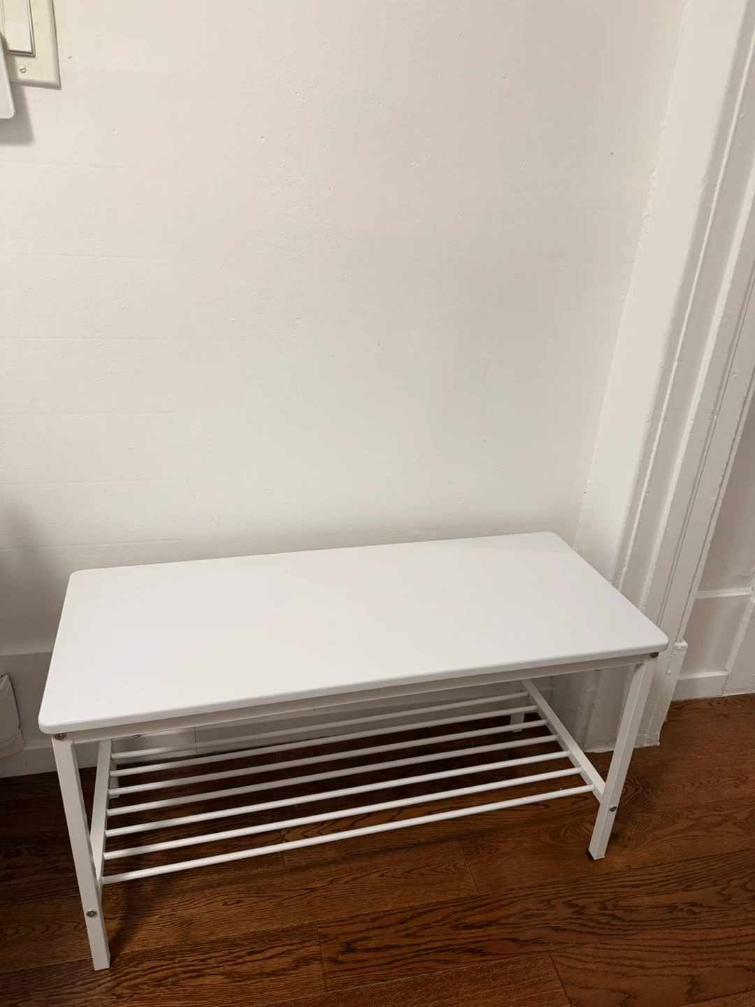 White 4-Piece Dining Set with Table, Bench, and 2 Chairs - photo 5