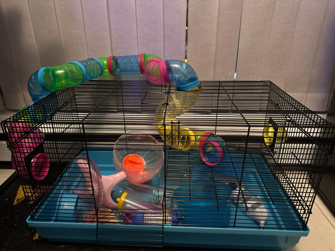 Hamster Animal Cage with Tunnels and Accessories - photo 4