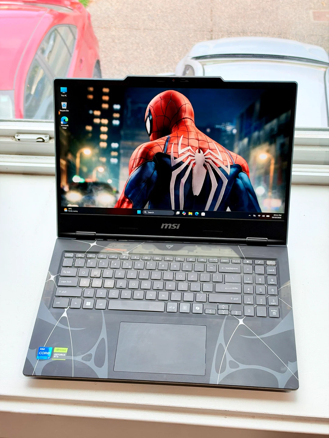 MSI Gaming Laptop with Spider-Man Skin - photo 2
