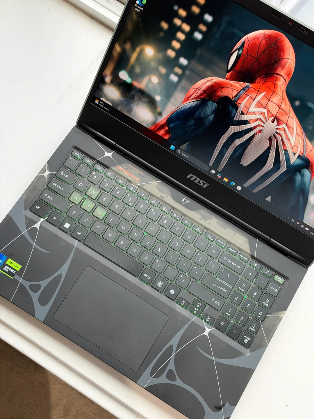MSI Gaming Laptop with Spider-Man Skin - photo 3