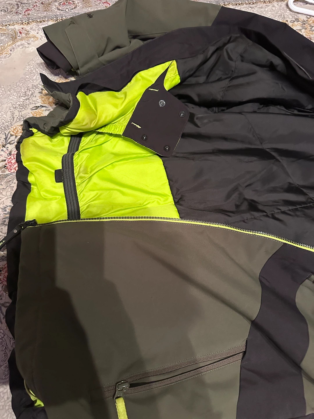 O'Neill Men's Winter Jacket Lime green and Black - photo 3