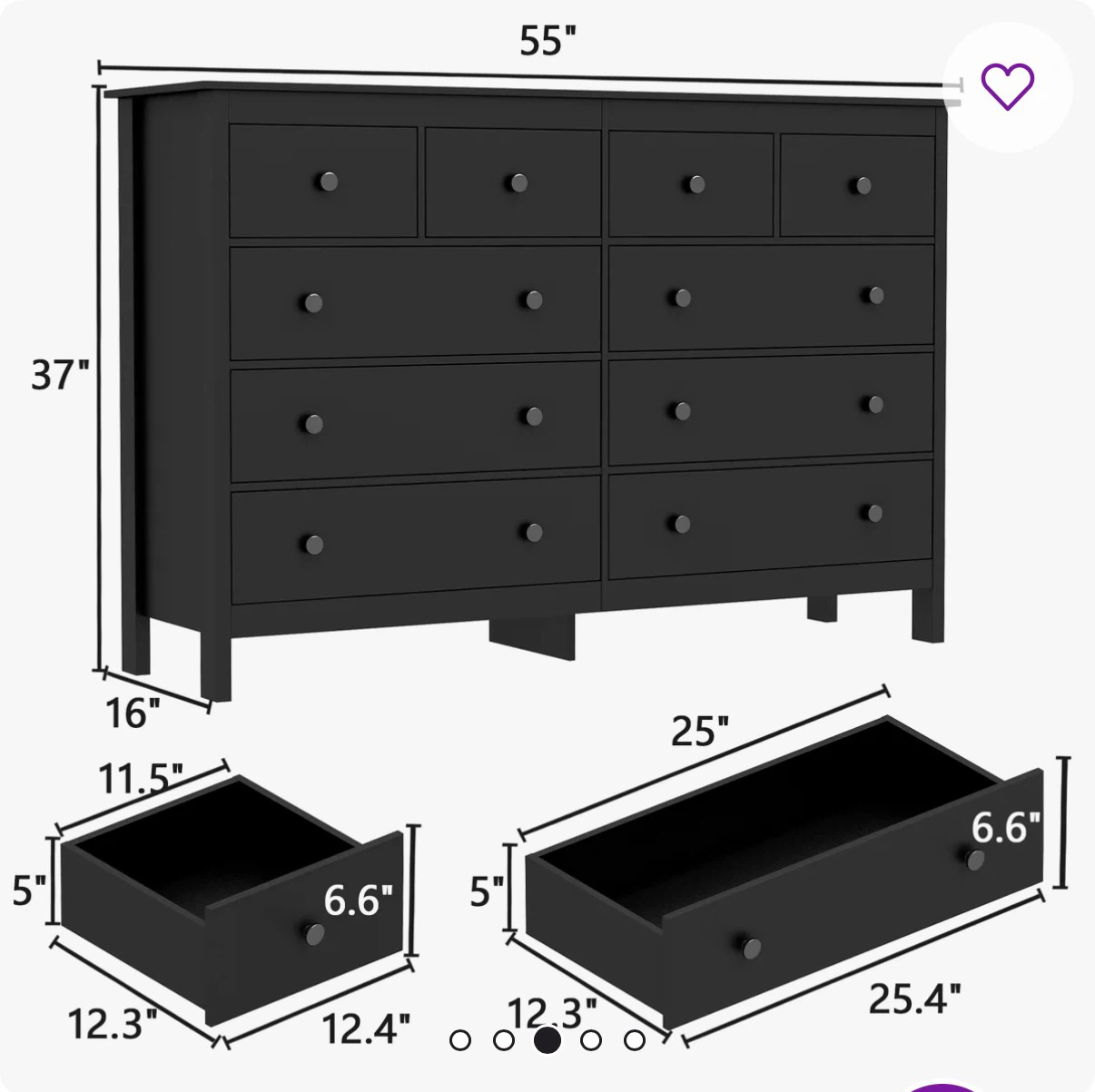 Wayfair 8-Drawer Dresser – Great Condition - photo 2