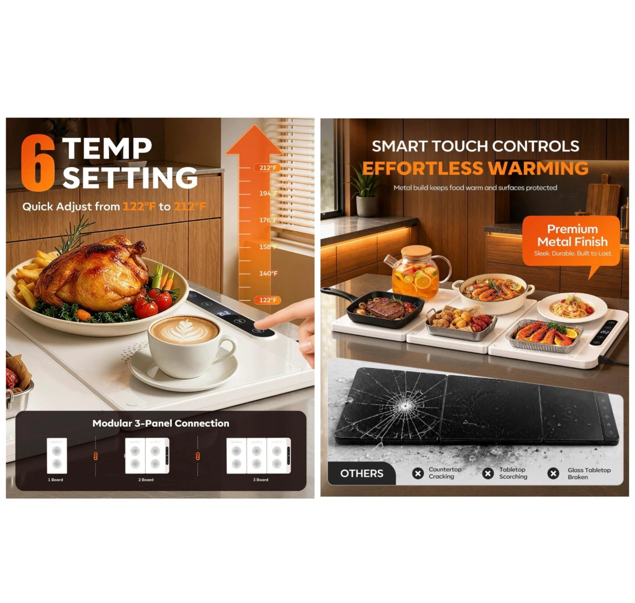 Brand new Electric Warming Tray,3‑in‑1 Food Warmer - photo 3