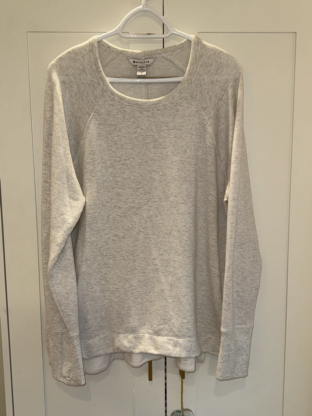 Athleta Light Grey Crewneck Sweater