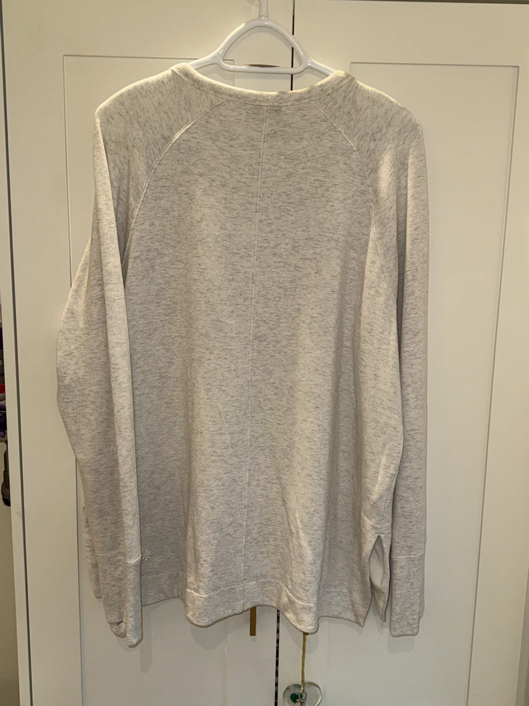 Athleta Light Grey Crewneck Sweater - photo 3