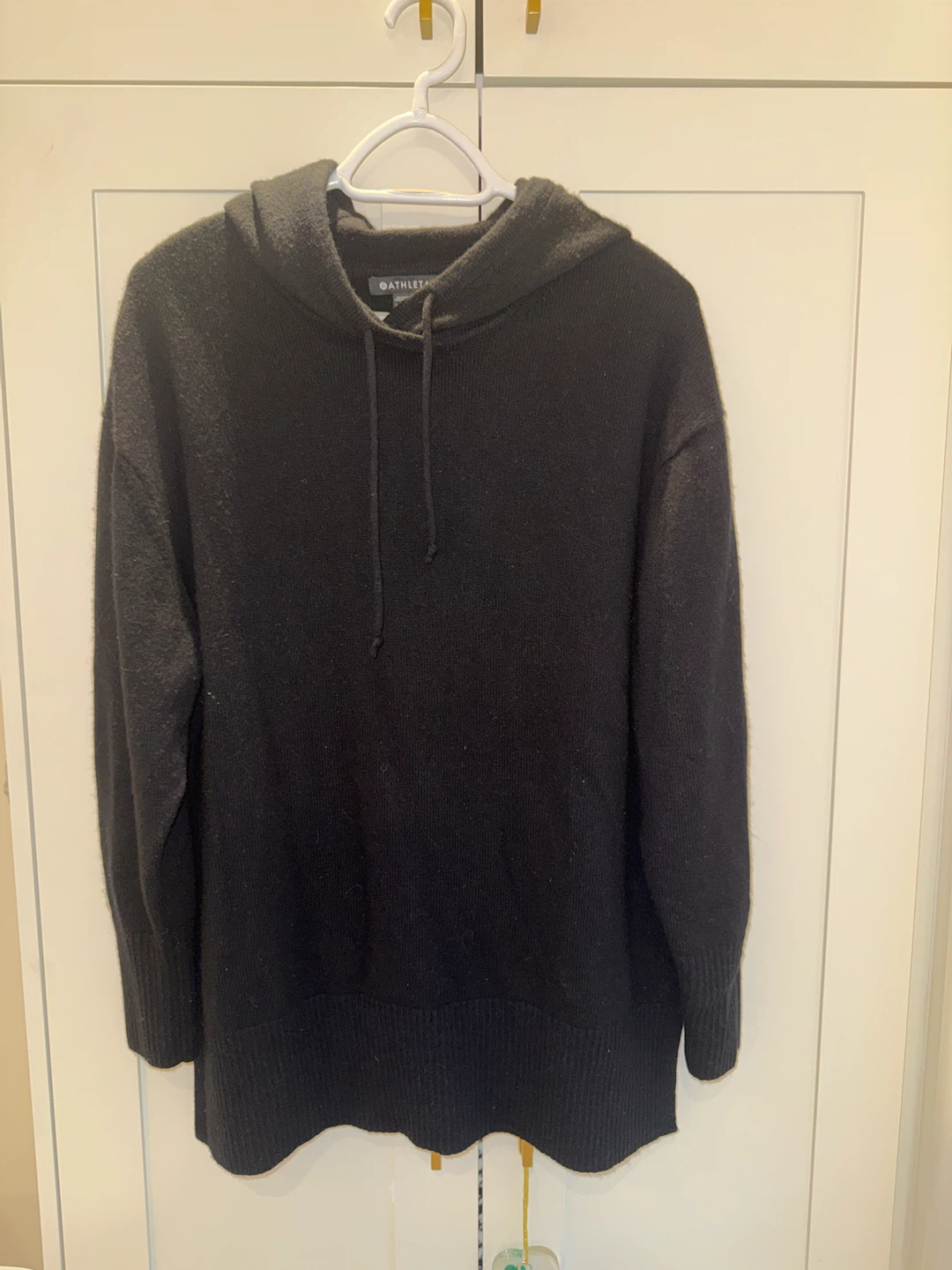 Athleta Black Knit Hoodie