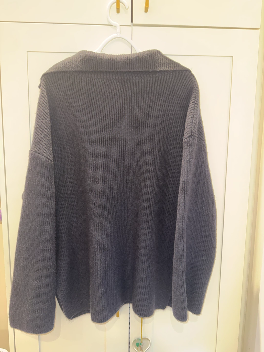 H&M Navy Blue Half-Zip Sweater - photo 3