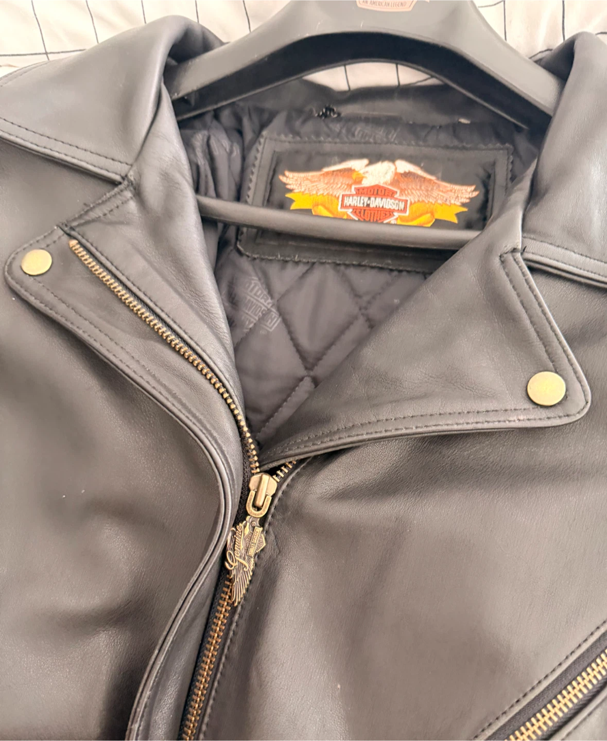 Vintage Harley-Davidson Black Leather Fringed Jacket - photo 3