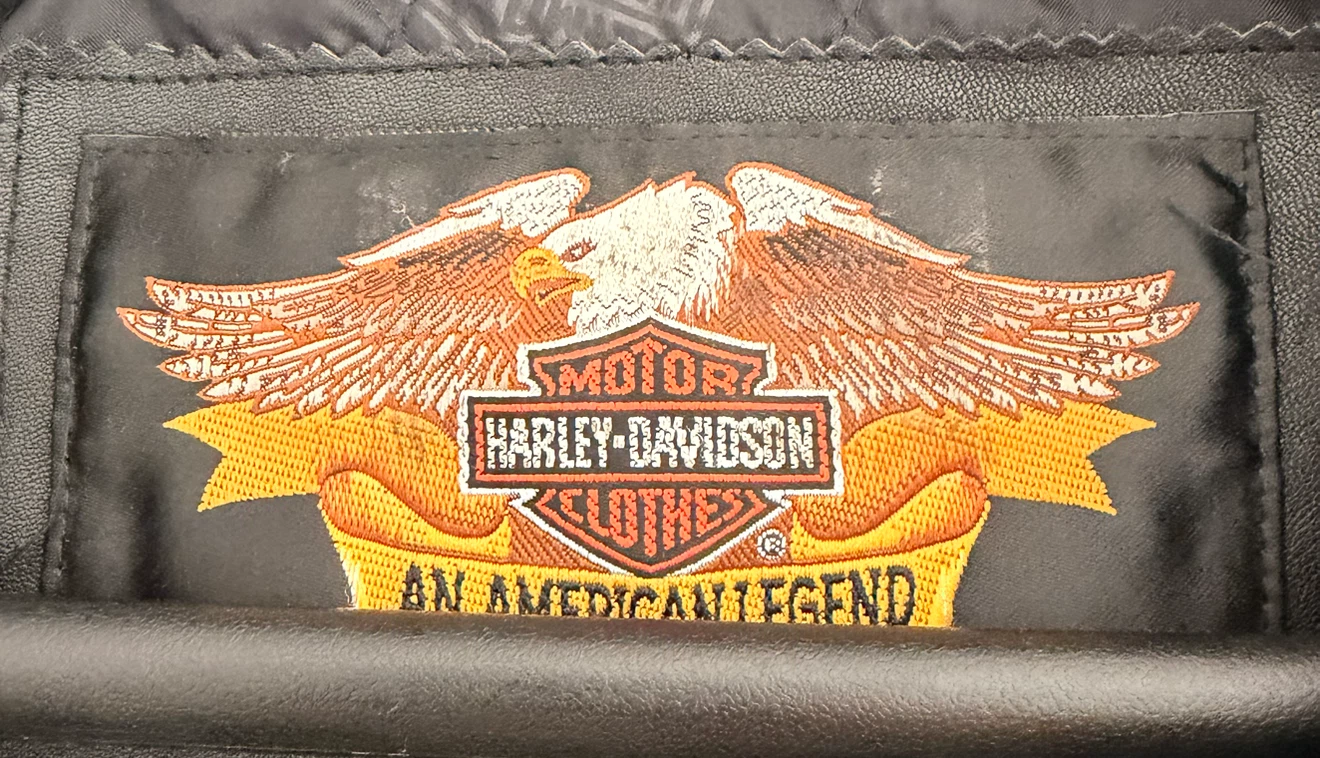 Vintage Harley-Davidson Black Leather Fringed Jacket - photo 5