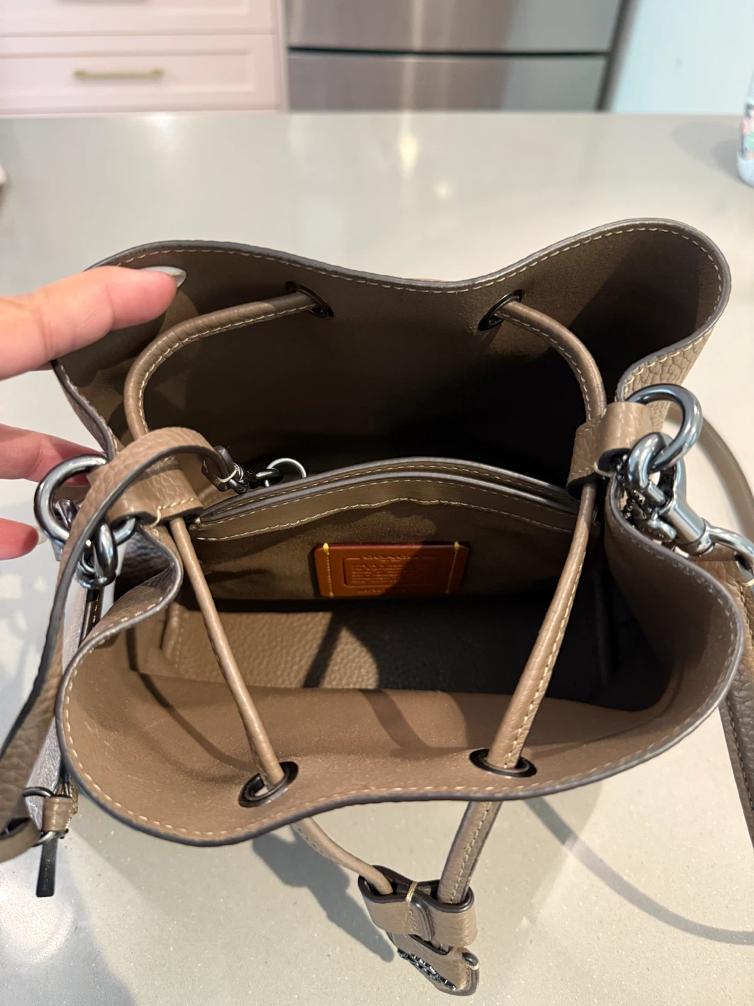 Coach Leather Bucket Bag - photo 3