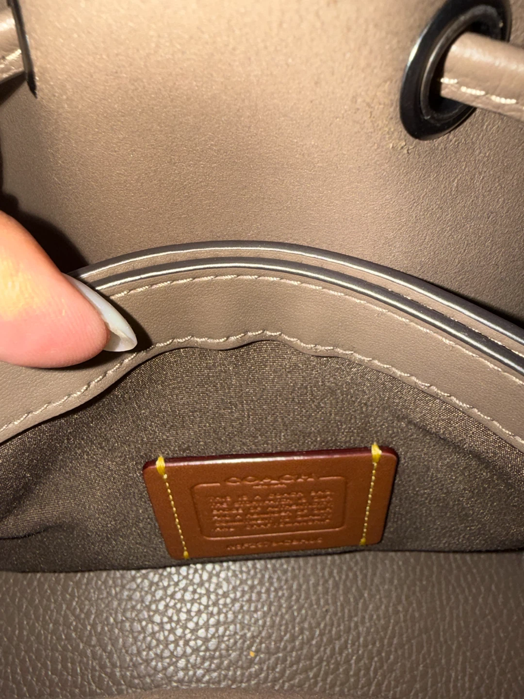 Coach Leather Bucket Bag - photo 5