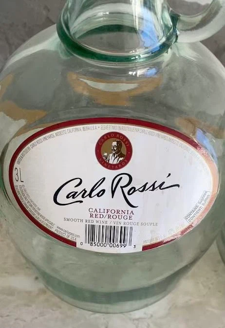 4 Assorted Carlo Rossi Empty Glass Jugs (3L & 4L) - photo 3