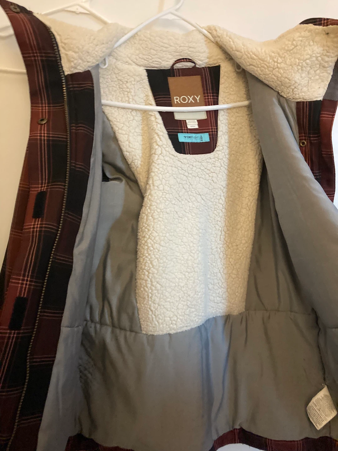 Roxy Plaid buffalo check ski snowboard Winter Jacket - photo 3