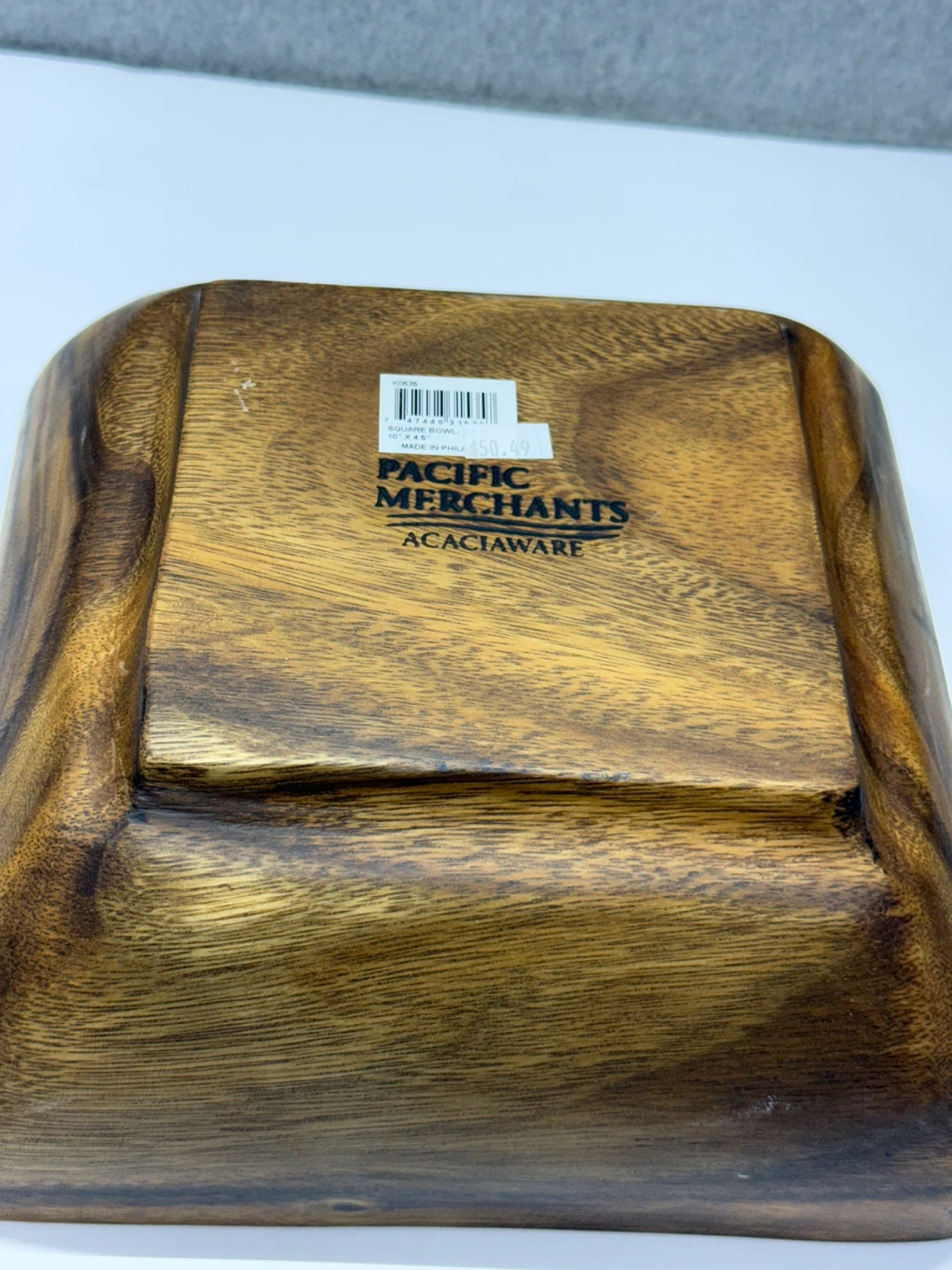 Pacific Merchants Acaciaware Square Bowl - photo 2
