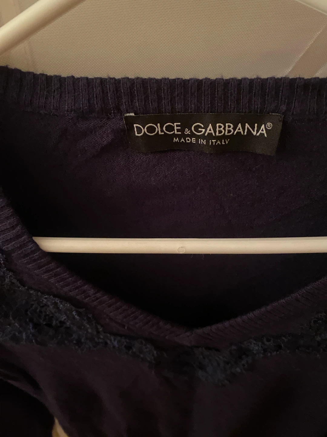 Dolce & Gabbana Navy Cashmere Blend Sweater - photo 2