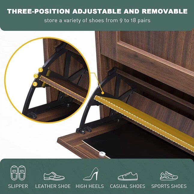 3-Tier Shoe Cabinet, Bench and Cat Litter Enclosure - photo 4