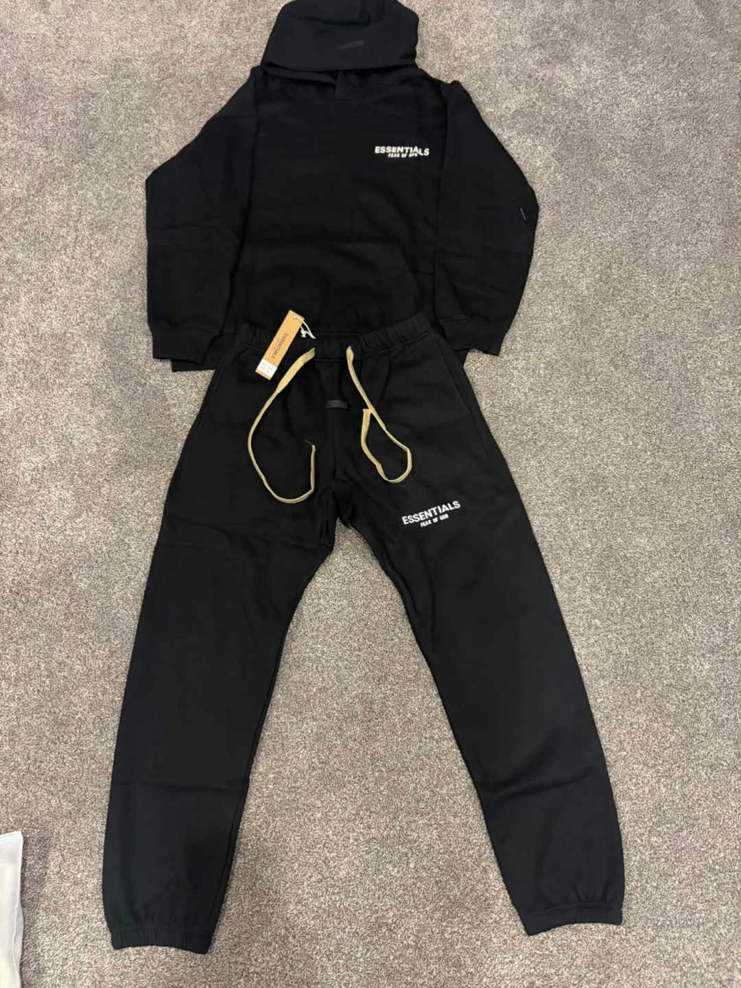 Essentials Fear of God Black Tracksuit
