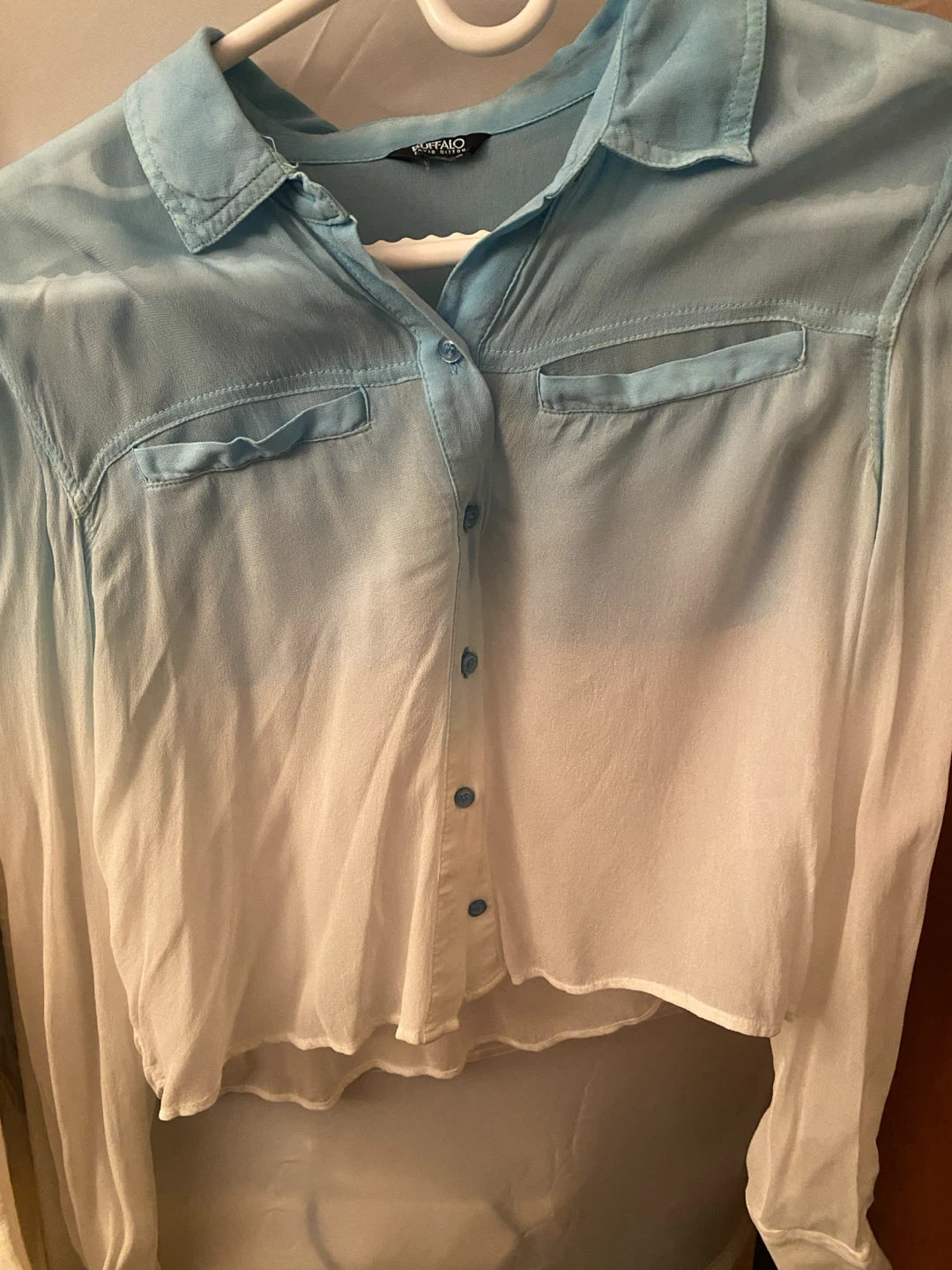 Buffalo David Bitton ombre button-up shirt