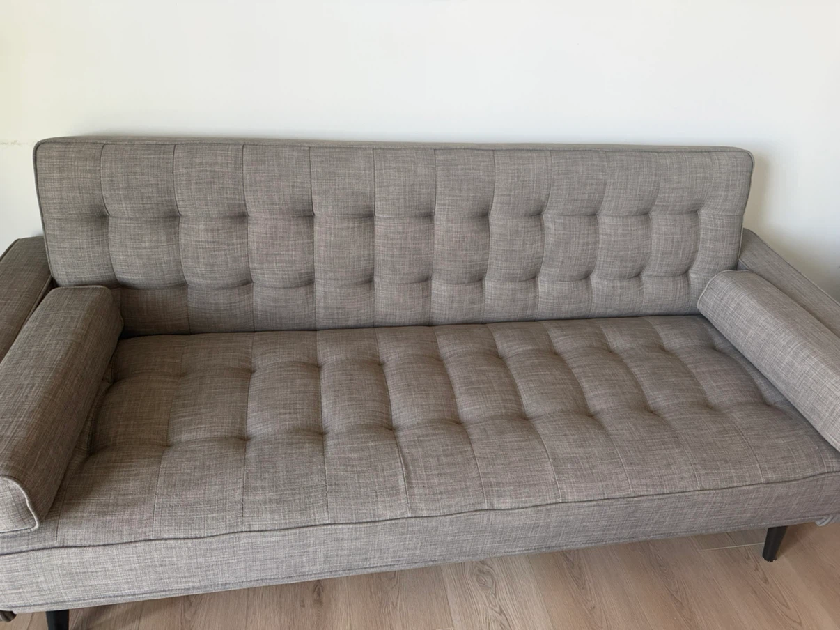 Grey Tufted Sofa - photo 4