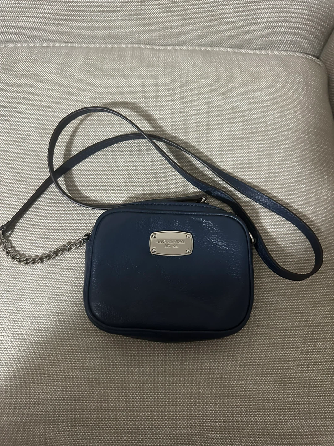 Michael Kors Navy Blue Leather Crossbody Bag - photo 5