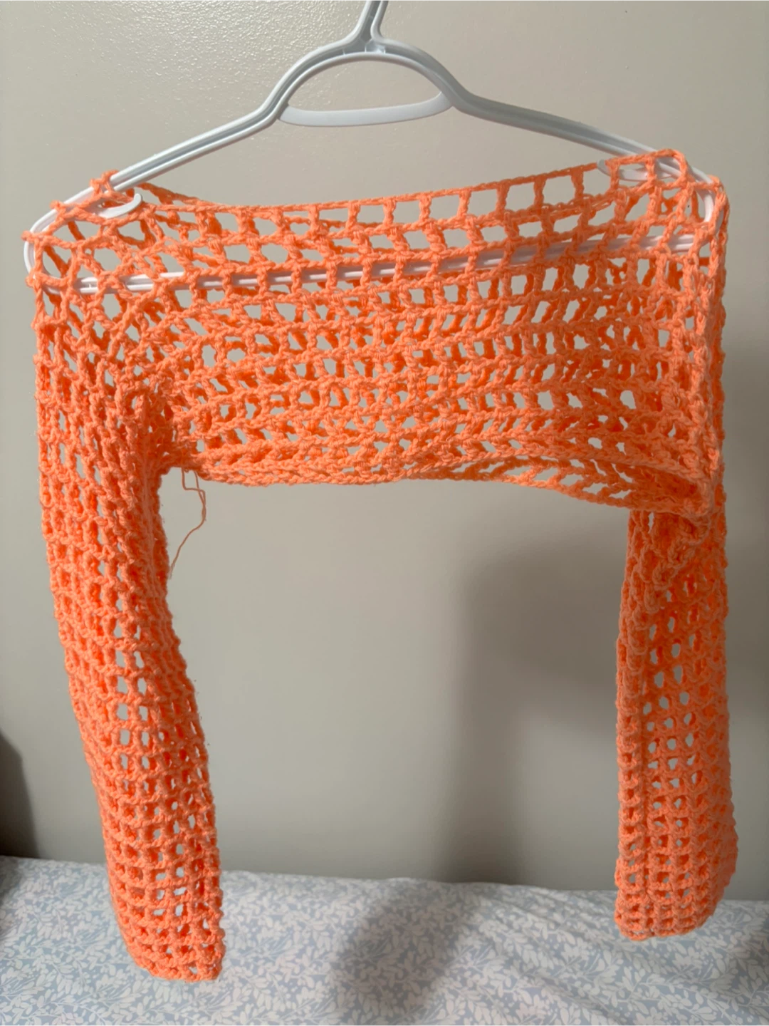 Orange Crochet Shrug - photo 2