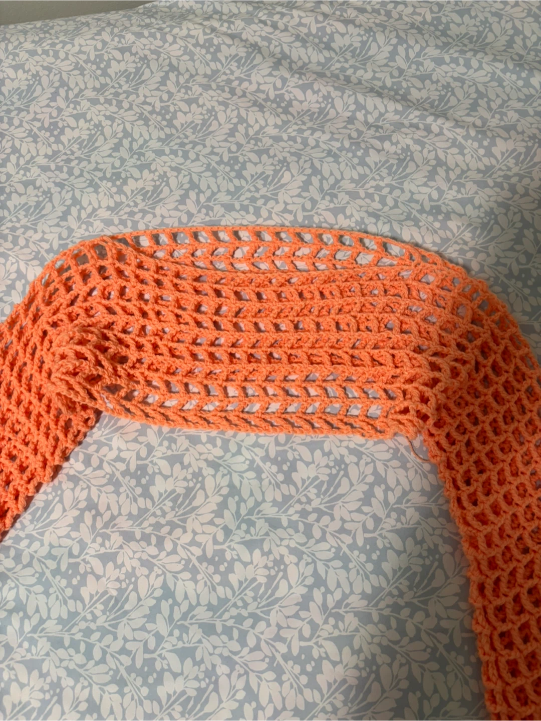 Orange Crochet Shrug - photo 3