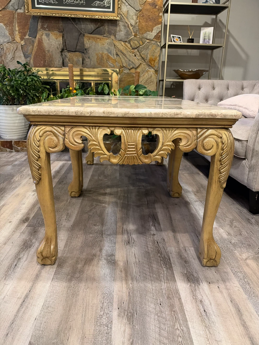 Marble top Console and end tables - photo 4