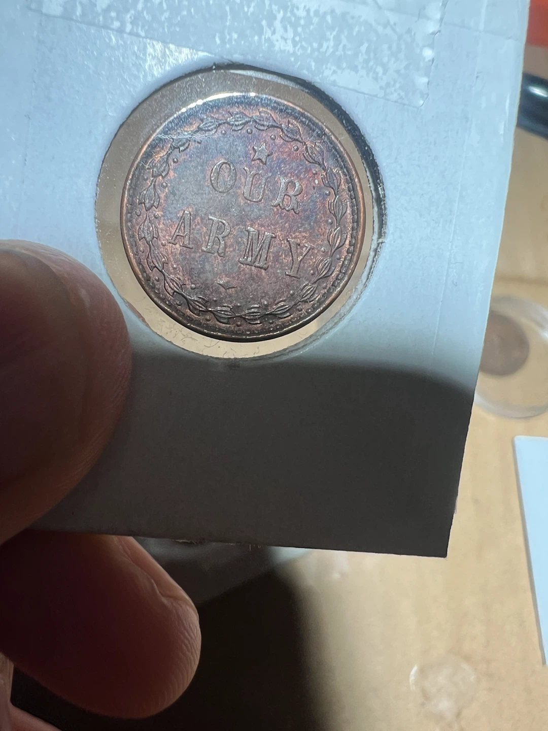 Civil War Token Our Army indian princess - photo 2