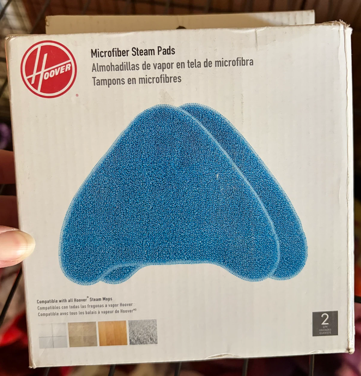 Hoover Microfiber Steam Mop Pads – 2 Pack – NEW