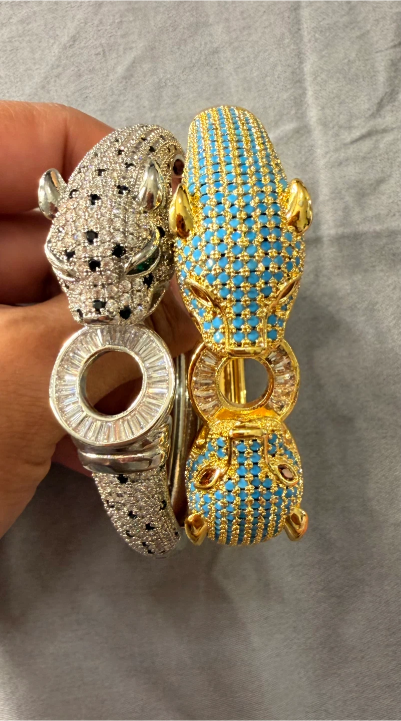 Two Panther Design Bracelets