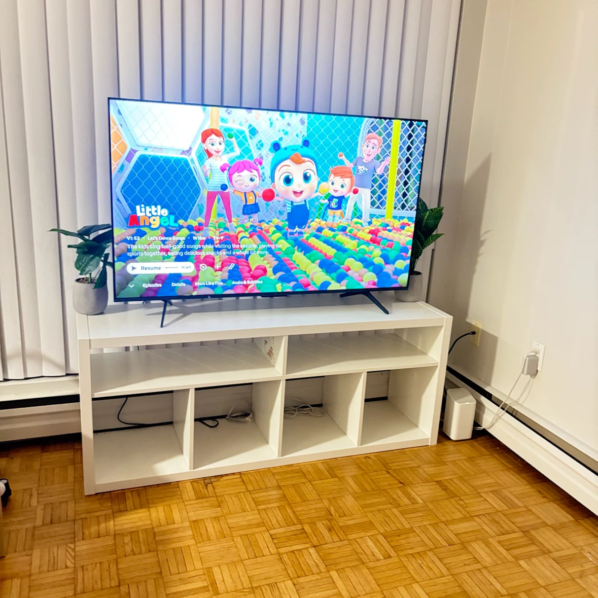 White IKEA Kallax TV stand - photo 2