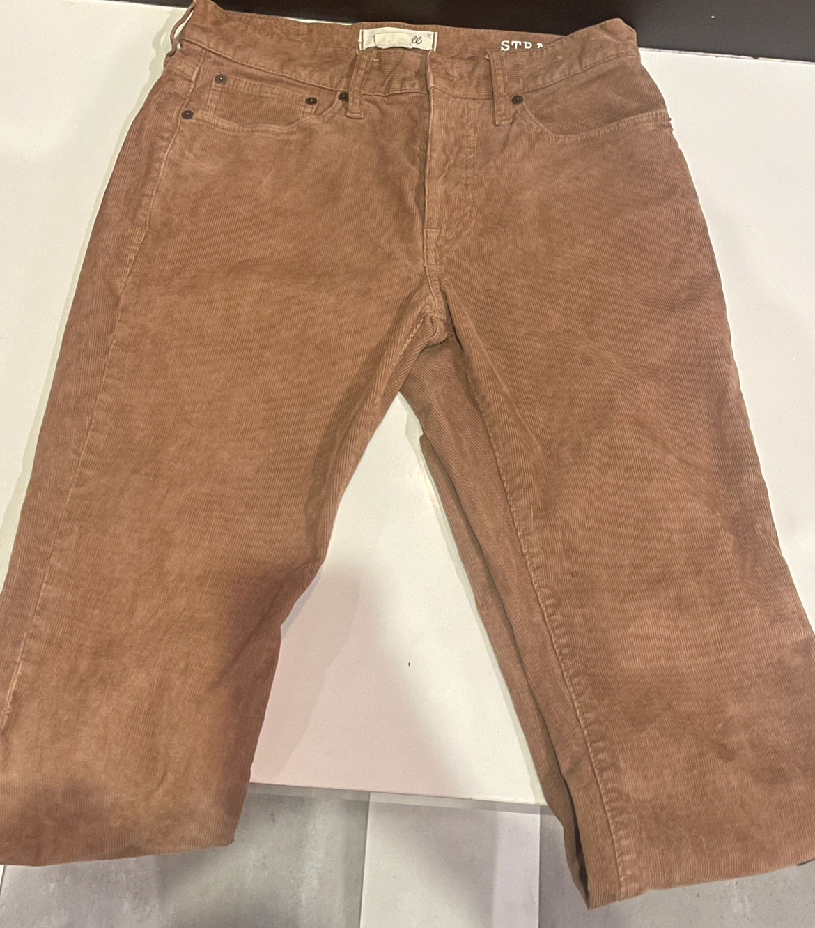 Men’s Madewell Brown Corduroy Straight Pants