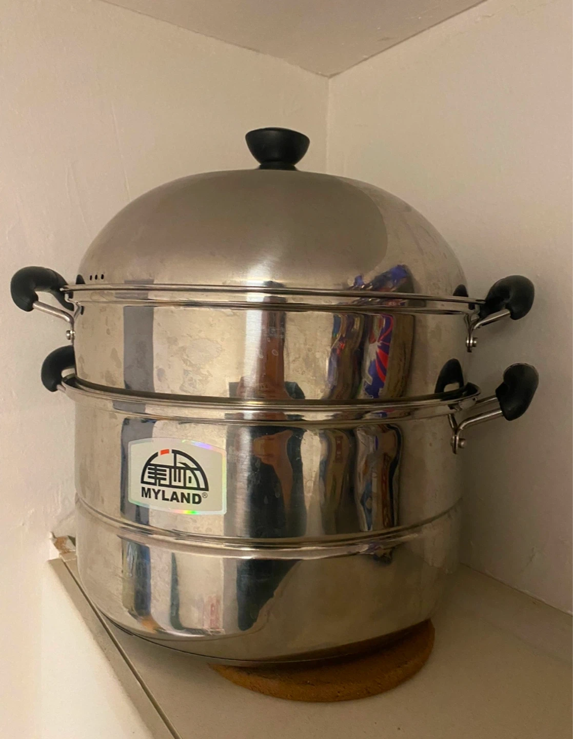 Big MYLAND Stainless Steel 2-Tier Steamer