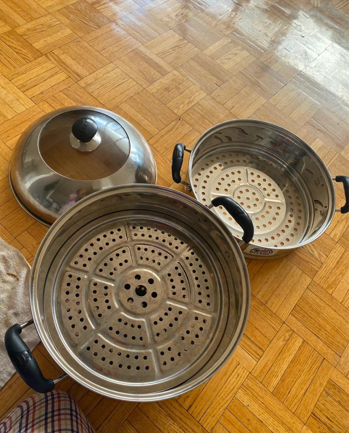 Big MYLAND Stainless Steel 2-Tier Steamer - photo 2