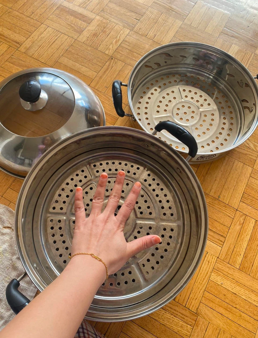 Big MYLAND Stainless Steel 2-Tier Steamer - photo 3