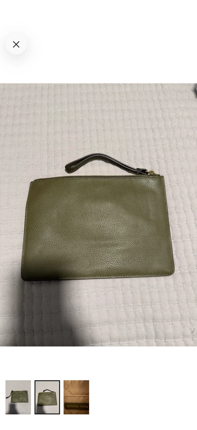 Michael Kors Studded Olive Wristlet - photo 2